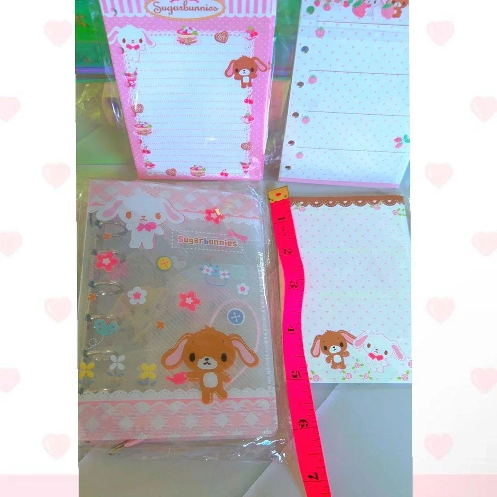 Y2K RARE VINTAGE SUGARBUNNIES BINDER NOTE PAD BUNDLE NEW